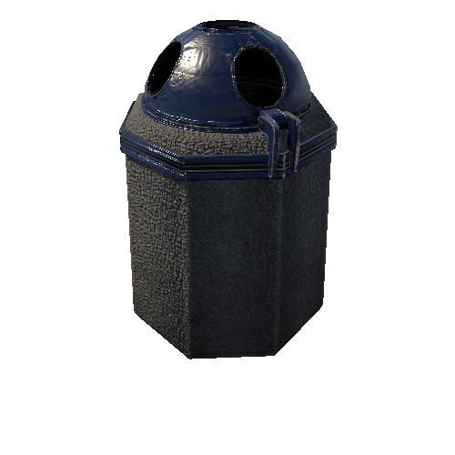 Concrete Trash Can 2